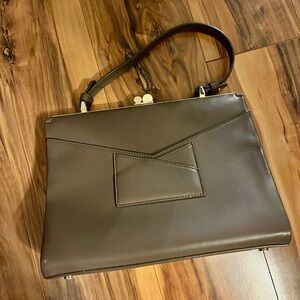 Rena Lange Taupe Shoulder Bag